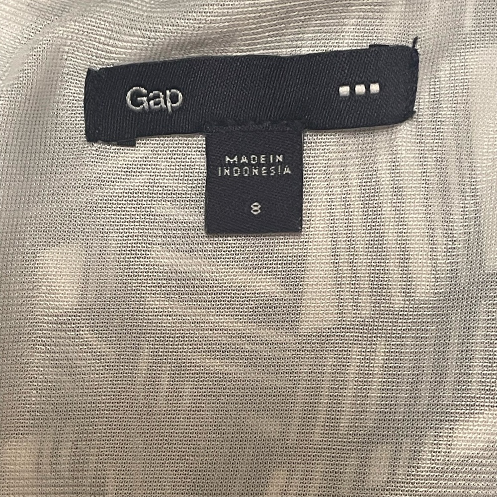GAP Black & White Geometric Sleeveless Scoop neck Dress Sz 8 - Picture 5 of 7